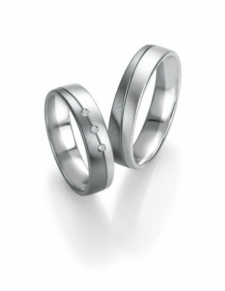 Trauringe Breuning Smartline Moonlight Collection 7155/7156 in 585 Gold 14 kt