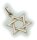 Anhänger Davidstern in Gold 585 Gelbgold massive Qualität Unisex Neu David