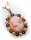 Anhänger m. Granat Muschelgemme Zuchtperle Gold 333 Granatschmuck Gelbgold Quali