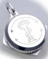Anhänger SOS Kapsel groß Silber 925 Medaillon Sterlingsilber Datentressor