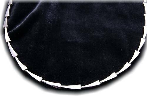 Damen Halskette Collier echt Silber 925 teilmatt. rhod. Sterlingsilber Halskette