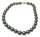 Collier Muschelkernperlen grau 14 mm Silber 925/- Perlen Perlen  Sterlingsilber