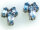 Damen Ohrringe echt Topas Weißgold 333 Stecker Gold 8kt Ohrstecker N6959 TO Gold