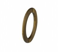 Ernstes Design Ring R293   Edelstahl silk wood braun...