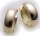Herren Single Ohrring Klapp Creolen Gold 750 gewölbt 16 mm Gelbgold 18 karat Top
