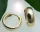 Herren Single Ohrring Klapp Creolen Gold 750 gewölbt 16 mm Gelbgold 18 karat Top