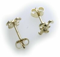 Kinder Ohrringe Stecker Hase echt Gold 333 Ohrstecker 8kt Gelbgold Häschen Hasen