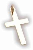 Neu Anhänger Kreuz mit Jesus echt Gold 333 Gelbgold Qualität INRI Unisex Günstig