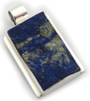 Neu Anhänger Lapis Silber 925 Sterlingsilber Lapis Lazuli Unikat Einzelstück Top