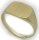 Neu Herren Ring echt Gold 585 mit Monogrammgravur Gelbgold Qualität 14 karat Top
