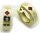 Neu Ohrringe Klapp Creolen Rubin Brillant 0,04 ct echt Gold 585 Gelbgold Diamant