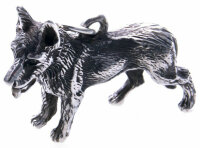 XL Anhänger Schäferhund groß Silber 925 massiv Sterlingsilber Hund Unisex