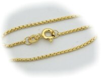 Neu Veneziakette rund 1,2 echt Gold 333 Gelbgold 42-50 cm...