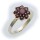 Damen Ring Granat Blume echt Silber 925 Granatring Sterlingsilber Qualität Neu