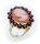 Damen Ring Granat Muschelgemme in Silber 925 Granatring Sterlingsilber 8913/3GR.