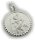 Anhänger Christophorus echt silber 925 Sterlingsilber mit Kette Christopherus