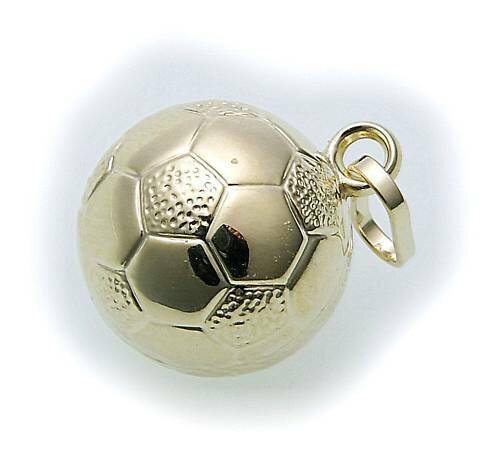 Anhänger Fußball Weltmeisterschaft WM 2014 echt 333 Gold Ball Fussball Gelbgold