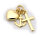 Anhänger Glaube Liebe Hoffnung poliert 333 Gold Gelbgold Unisex Anker Herz Kreuz