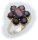 Damen Ring m. Granat in Gold 333 Granatring alle Weiten Gelbgold Qualität 8312/3