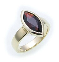 Damen Ring m. Granat in Gold 333 Granatring Gelbgold Qualität 8556/3GR