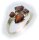 Damen Ring m. Granat in Gold 585 Gelbgold Granatring alle Weiten 8288/5GR