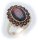 Damen Ring m. Granat in Gold 585 Gelbgold Granatring alle Weiten 8909/5GR