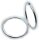 Ohrringe Creolen Silber 925 Glanz 50 mm Rohrform 2,5 mm Sterlingsilber Unisex