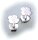 Ohrringe Stecker Kleeblatt echt Silber 925 Kinderohrringe Sterlingsilber Kinder