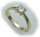 Damen Ring Brillant 0,50 carat w/si echt Gold 750 18kt 0,5 ct Solitär Gelbgold