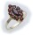 Damen Ring m. Granat in Silber 925 Granatring Sterlingsilber Qualität 8315/8GR