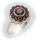 Damen Ring m. Granat in Silber 925 Granatring Sterlingsilber Qualität 8904/8GR