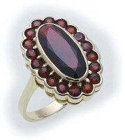 Damen Ring m. Granat in Silber 925 Granatring...