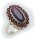 Damen Ring m. Granat in Silber 925 Granatring Sterlingsilber Qualität 8907/8GR
