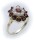 Damen Ring m. Granat u. Perlen in Gold 585 Gelbgold Granatring 8118/5GR.ZP