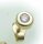 Herren Ohrringe Ohrstecker echt Gold 750 Brillant 0,05 ct 18 kt Gelbgold Diamant