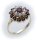 Damen Ring m. Granat u. Perlen in Gold 585 Gelbgold Granatring 8902/5GR.ZP