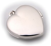 Anhänger echt Silber 925 Medaillon Herz mit Engel Sterlingsilber Neu
