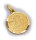 Anhänger Schutzengel Gott schütze Dich teilmatt. 333 Gold 8 karat Gelbgold Engel