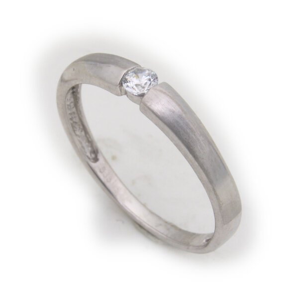 Damen Ring echt Weißgold 333 Zirkonia 8 karat günstige Qualität Gold