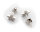 Damen Ohrringe Stern Zirkonia echt Silber 925 Sterlingsilber Ohrstecker Stecker Sternform