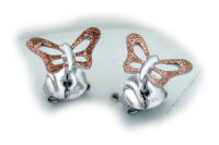 Ohrringe Stecker Schmetterling echt Silber 925...