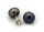 Neu Ohrringe Stecker Zuchtperlen grau schwarz 7 mm echt Silber 925 Perlen