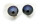 Neu Ohrringe Stecker Zuchtperlen grau schwarz 7 mm echt Silber 925 Perlen