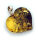 Neu Anhänger echt Natur Bernstein gelb grün Ostsee Herz mit Silberschlaufe 925 Top