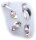 exkl. Ohrringe Creolen echt Silber 925 mit Perle Zuchtperle Sterlingsilber