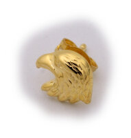 Herren Ohrringe Stecker echt Gold 585 Adlerkopf Adler Gelbgold Ohrstecker Single