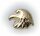 Herren Ohrringe Stecker echt Gold 585 Adlerkopf Adler Gelbgold Ohrstecker Single
