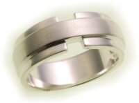 Herren Ring echt Silber 925 mattiert Sterlingsilber...