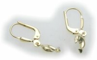 Kinder Ohrringe Ohrhänger Delfin 3D Glanz 585 Gold Gelbgold Qualität