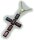 Kreuz m. Granat in Gold 333 Granatkreuz Anhänger Gelbgold Qualität Unisex 9021